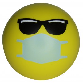 Cool PPE Emoji Squeezies Stress Ball with Logo