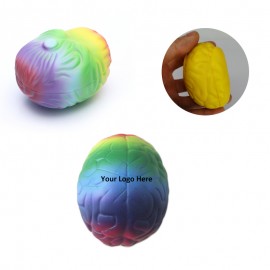 Customized Colorful Soft Brain Stress Reliever