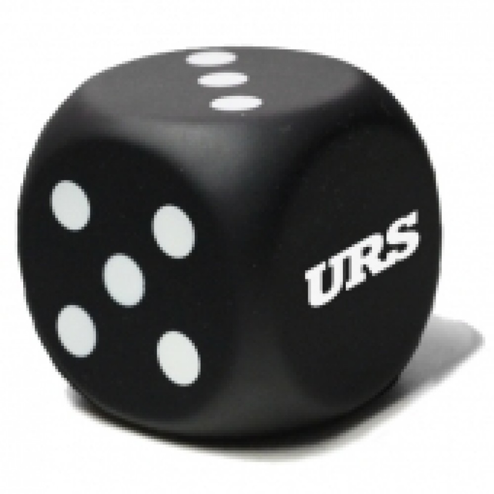 Black Dice Stress Reliever Logo Branded Black Dice Stress Reliever Logo Branded