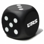 Black Dice Stress Reliever Logo Branded