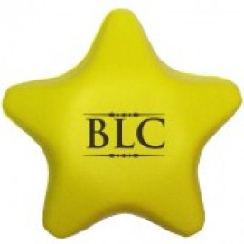 Yellow Star Stress Reliever Logo Branded