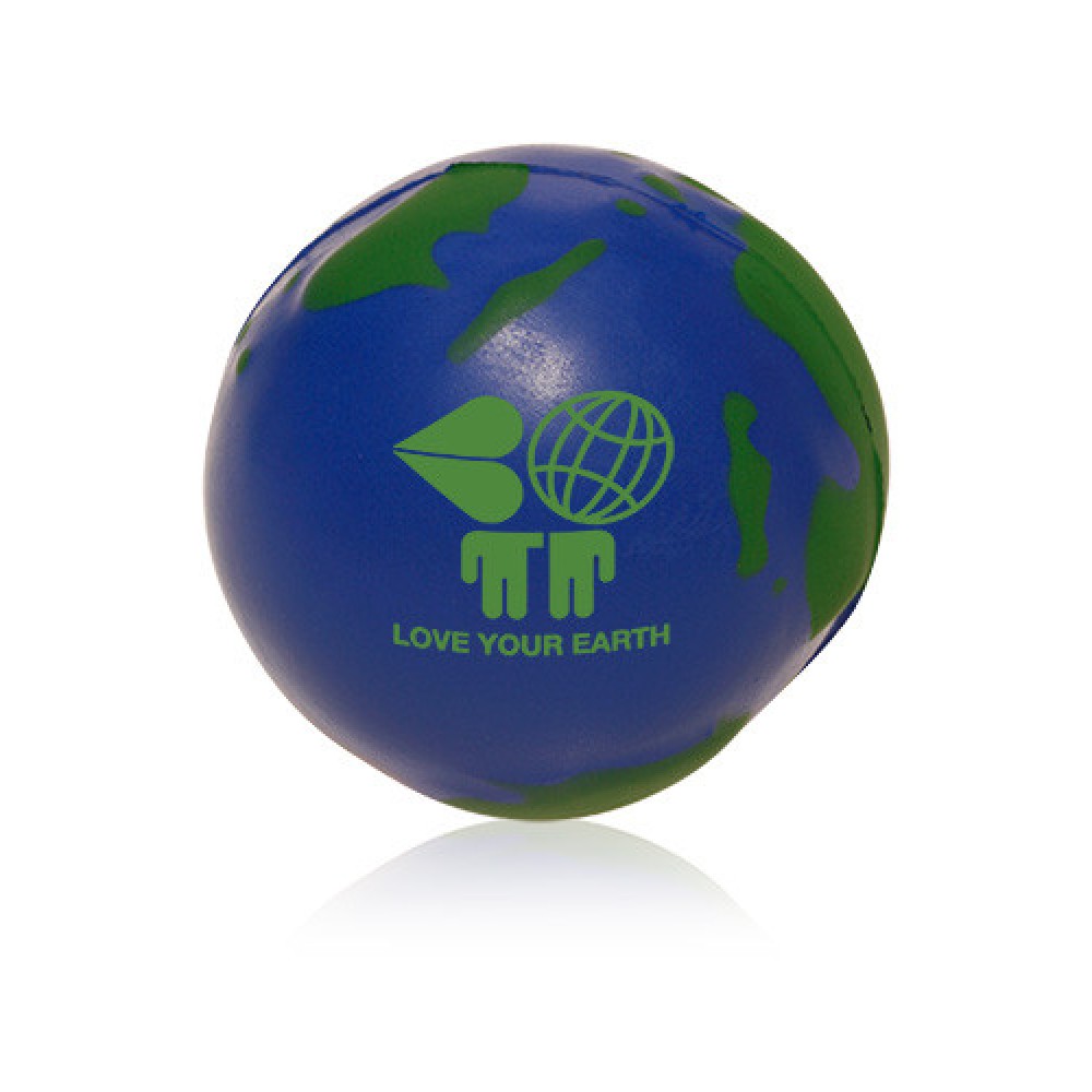 Logo Branded Earth Foam Stress Balls