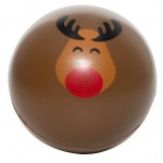 Customized Holiday Rudolph Squeezies Stress Ball