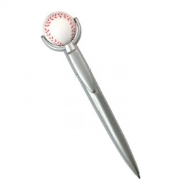 Customized Baseball Specialty Pen w/Squeeze Topper  Customized Baseball Specialty Pen w/Squeeze Topper