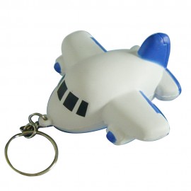 Custom Airplane Shape Stress Ball Keychain  Custom Airplane Shape Stress Ball Keychain