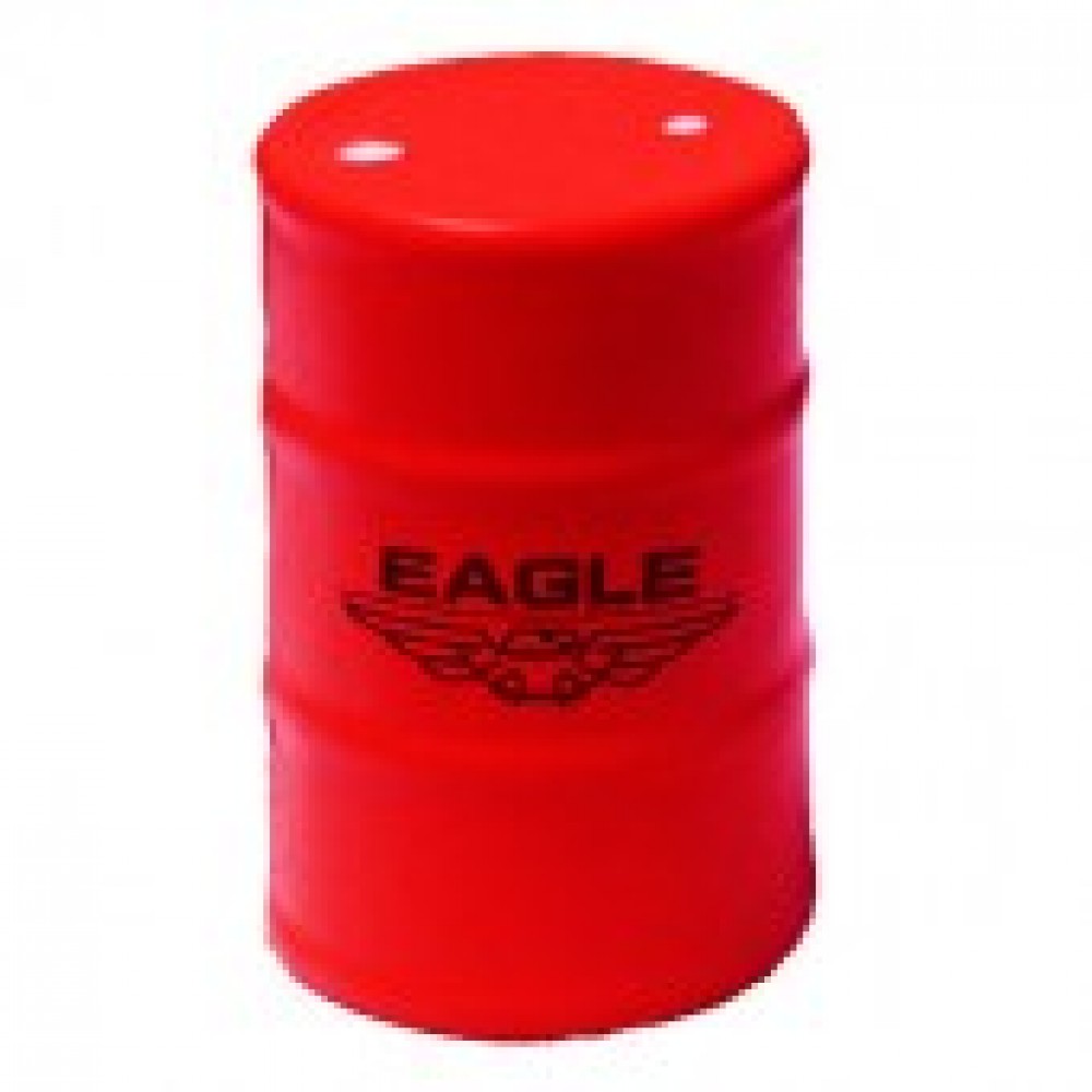 Custom Imprinted Red Oil Drum Stress Reliever Custom Imprinted Red Oil Drum Stress Reliever