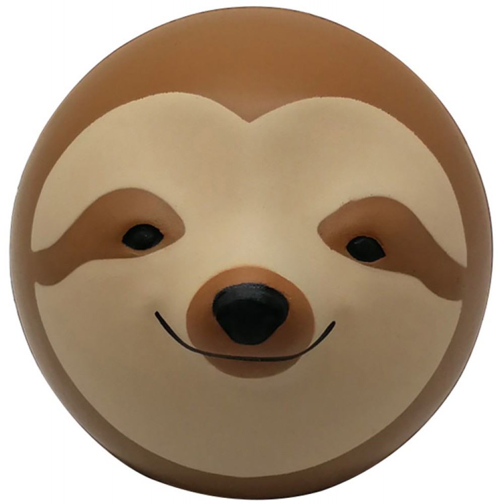 Sloth Ball squeezies Stress Reliever with Logo