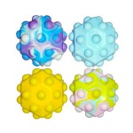 Colorful Silicone Bubble Ball Decompression Fidget Toy with Logo