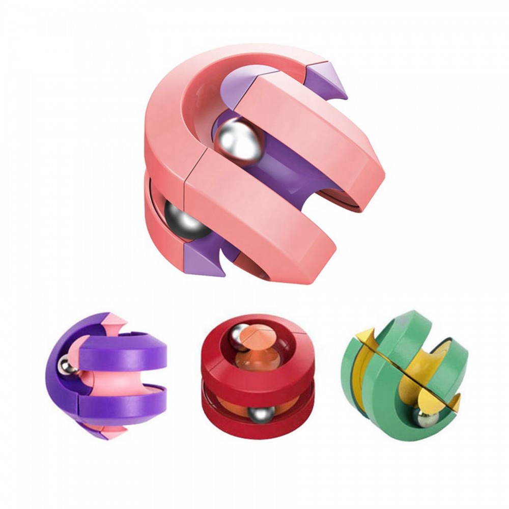 Fidget Pinball Gyro Cube Toy with Logo