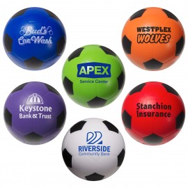Soccer Ball Stress Reliever with Logo  Soccer Ball Stress Reliever with Logo