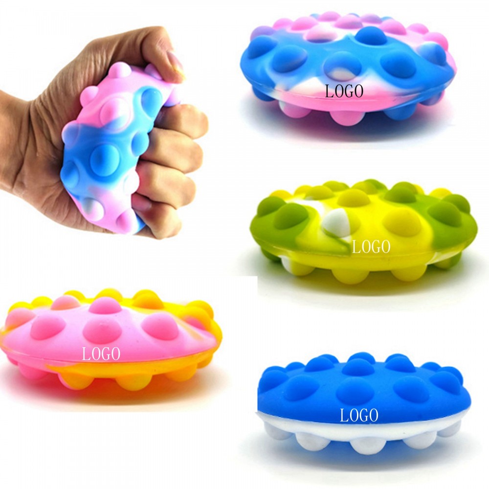 Customized UFO Shaped 3D Squeeze Ball Pop Fidget Toy