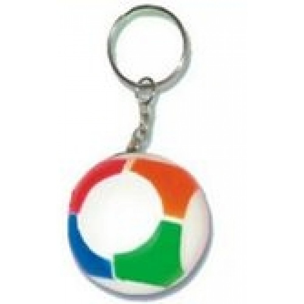Custom Imprinted Keychain Series Multi-Color Stress Reliever Ball Custom Imprinted Keychain Series Multi-Color Stress Reliever Ball