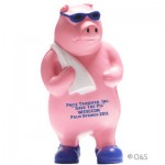 Custom Printed Shower Pig Stress Reliever