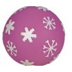 Rubber Snowflake Ball Dog Toy© Logo Branded