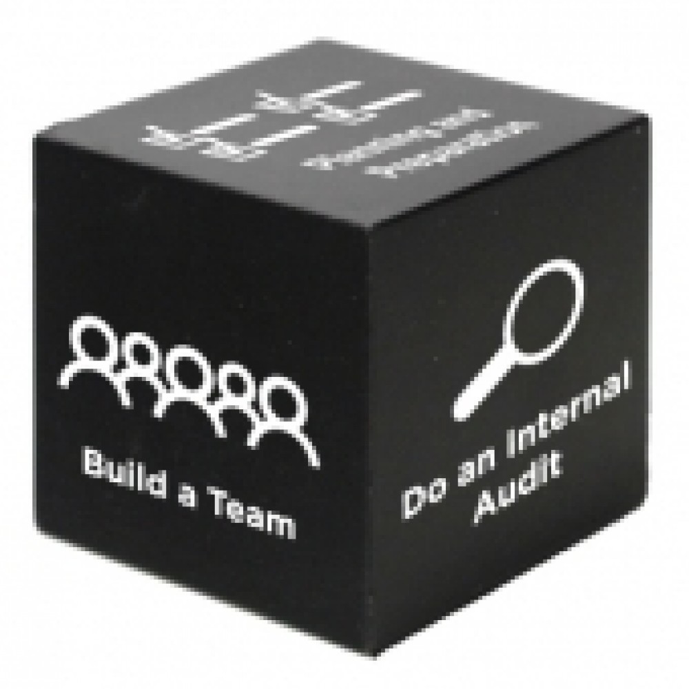 Black Cube Stress Reliever Toy Custom Printed Black Cube Stress Reliever Toy Custom Printed