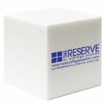 White Cube Stress Reliever Toy Custom Printed