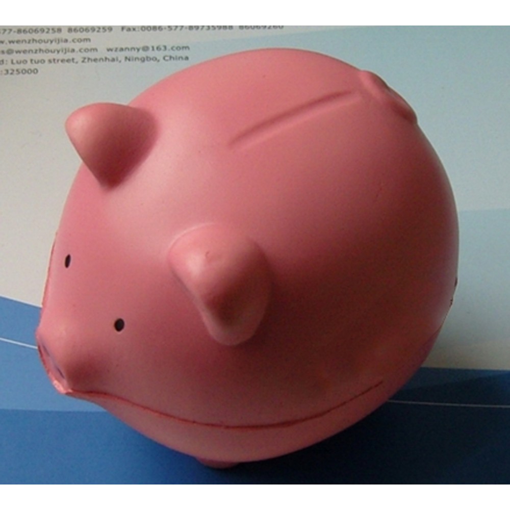 Pu Pig Stress Reliever Ball Squishy Toy Custom Imprinted Pu Pig Stress Reliever Ball Squishy Toy Custom Imprinted