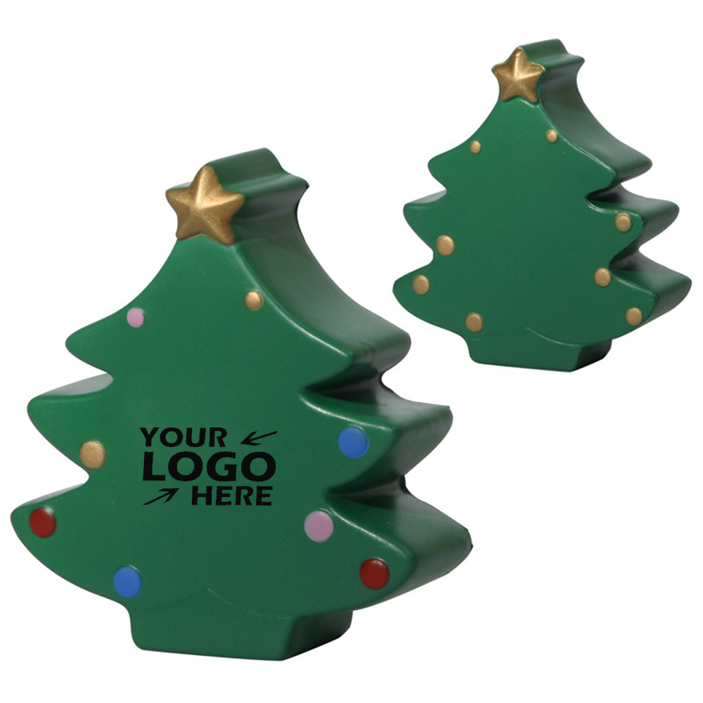 Christmas Tree Stress Reliever with Logo