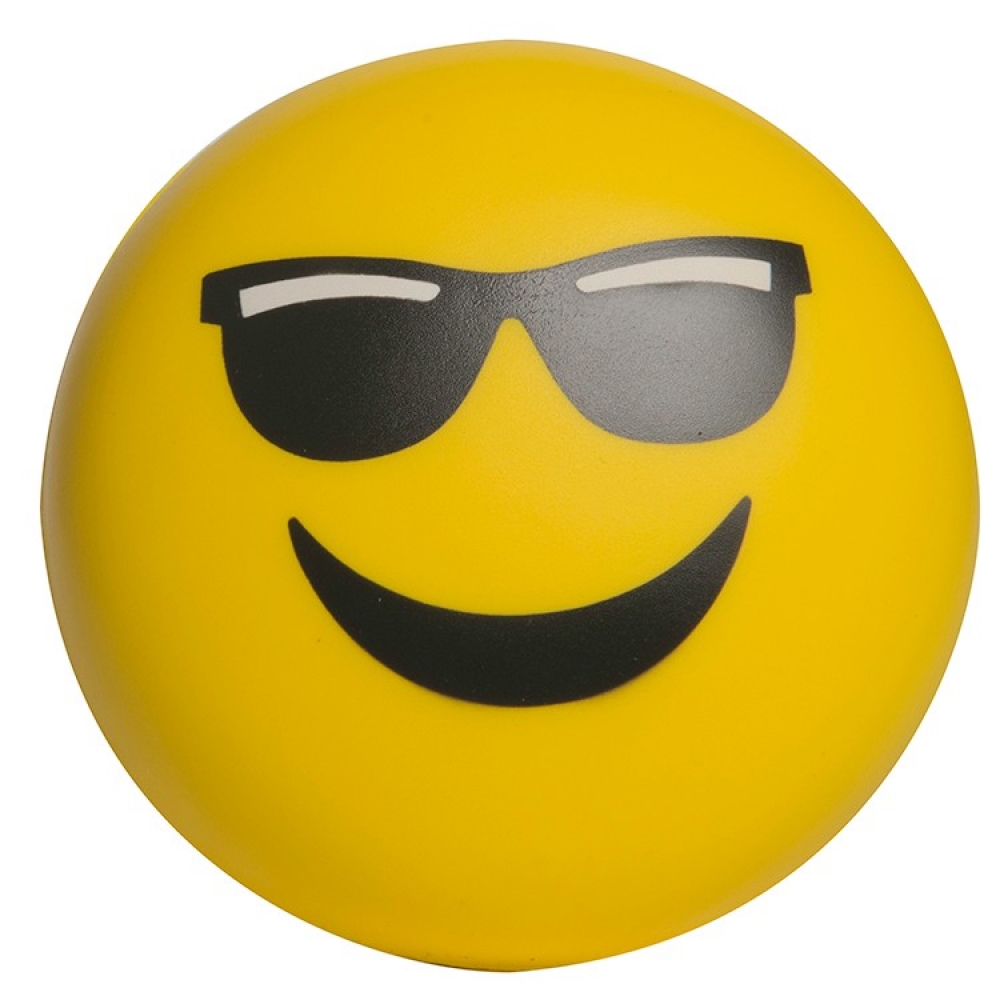 Mr Cool Emoji Stress Ball with Logo