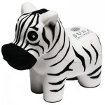 Black & White Zebra Stress Reliever Custom Printed