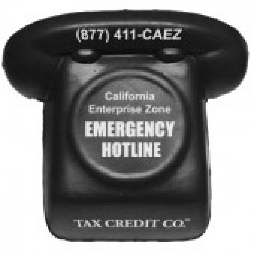 Logo Branded Black Phone Stress Reliever Logo Branded Black Phone Stress Reliever