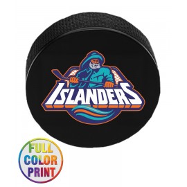 Customized Hockey Puck Stress Ball - Full Color