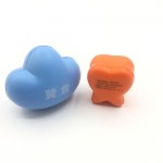 Cloud shape or tooth shape stress reliever Logo Branded