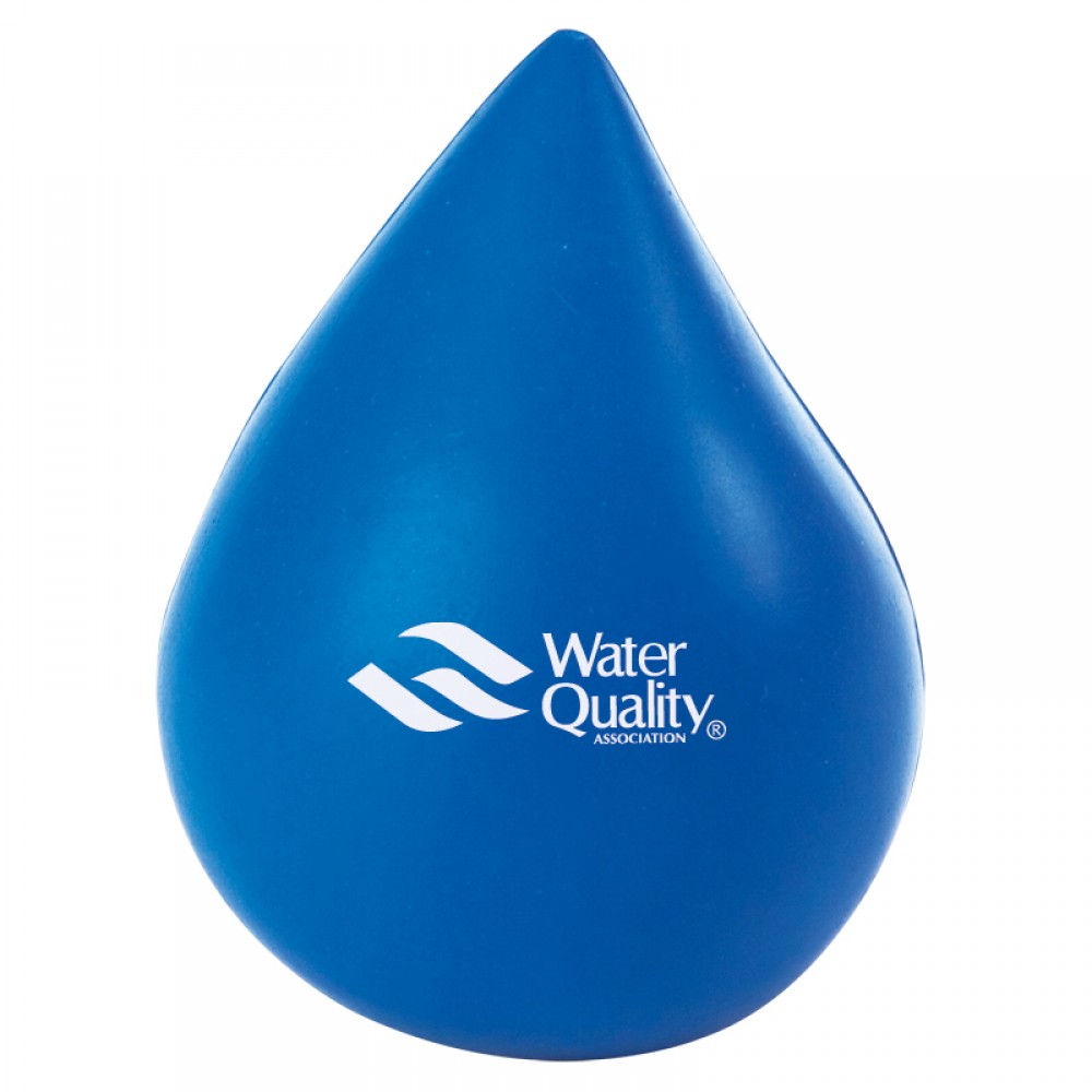 Custom Printed Blue Water Drop Stress Reliever Custom Printed Blue Water Drop Stress Reliever