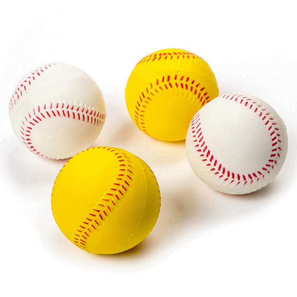 Baseball Shaped Soft PU Foam Stress Ball with Logo