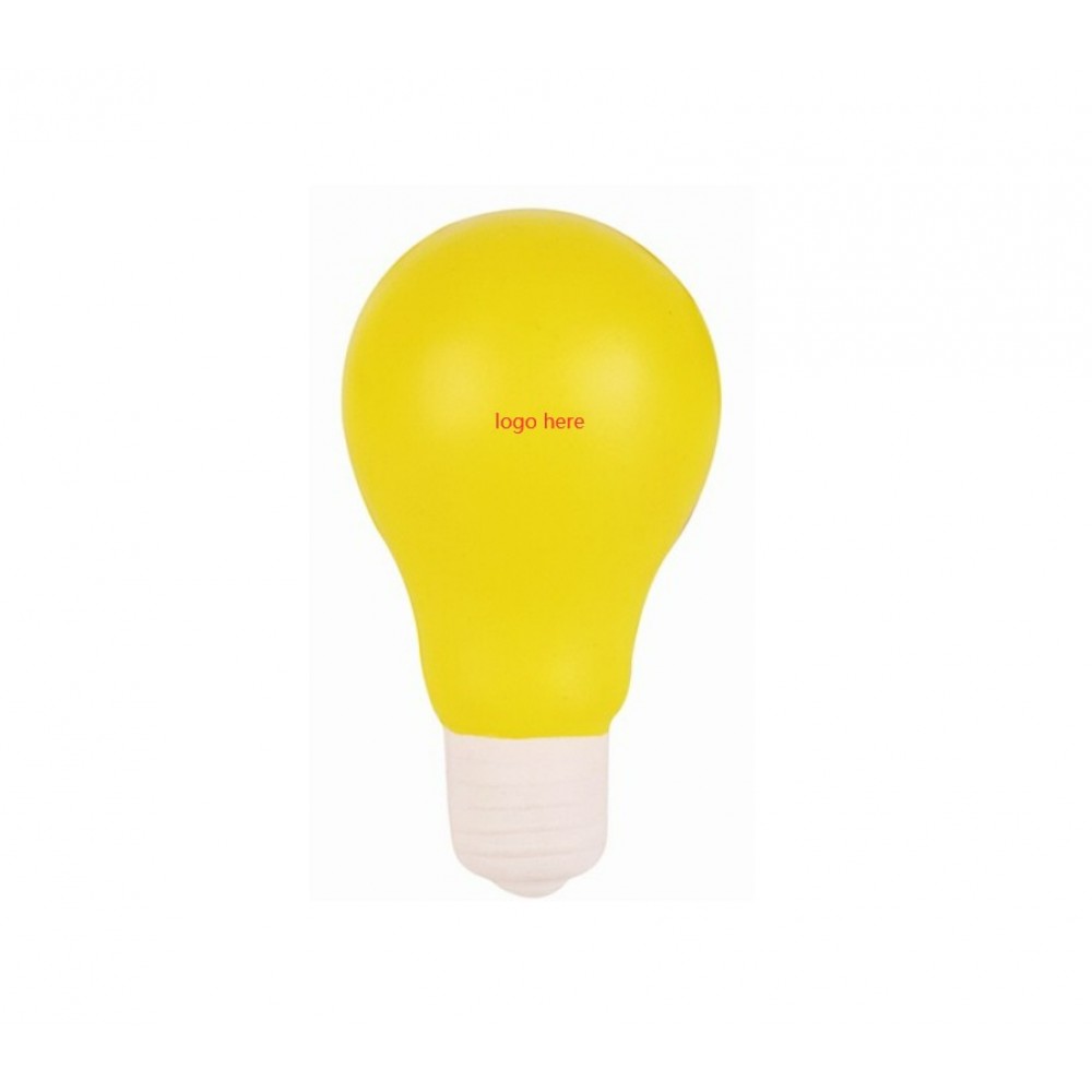 Light Bulb Stress Reliever Ball with Logo