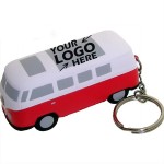 Bus Key Chain Stress Reliever Squeeze Toy with Logo
