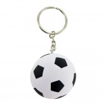 Custom Imprinted Soccer Ball Stress Reliever Keychain