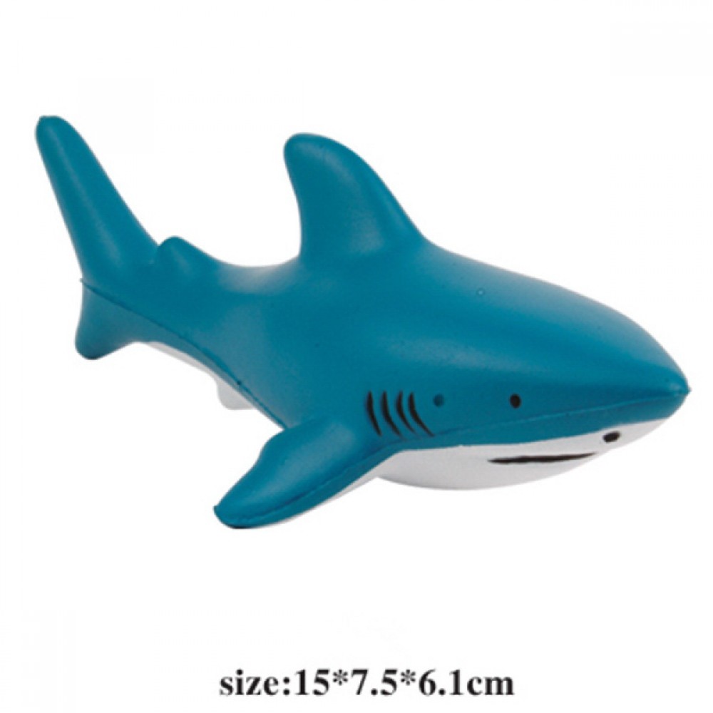 Custom Imprinted Shark shaped Stress Reliever Custom Imprinted Shark shaped Stress Reliever