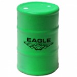 Custom Imprinted Green Oil Drum Stress Reliever