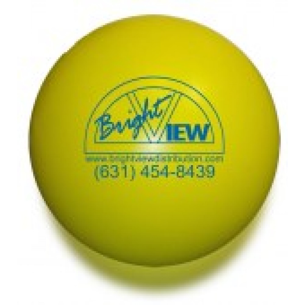 Solid Colored Yellow Stress Ball Custom Imprinted Solid Colored Yellow Stress Ball Custom Imprinted