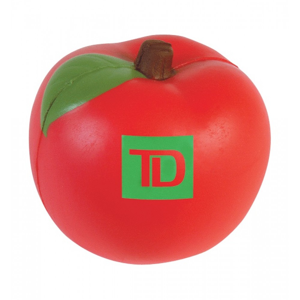 Custom Imprinted Red Apple Stress Reliever Custom Imprinted Red Apple Stress Reliever