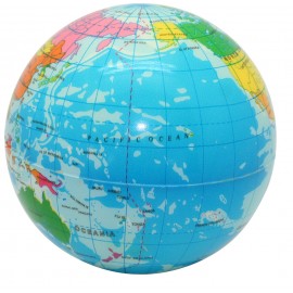 Logo Branded SqueeziesPrinted Globe Stress Reliever  Logo Branded SqueeziesPrinted Globe Stress Reliever