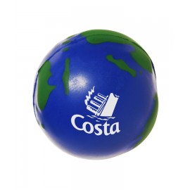 Personalized Union Printed - Earth Ball World Stress Relievers - 1-Color Print