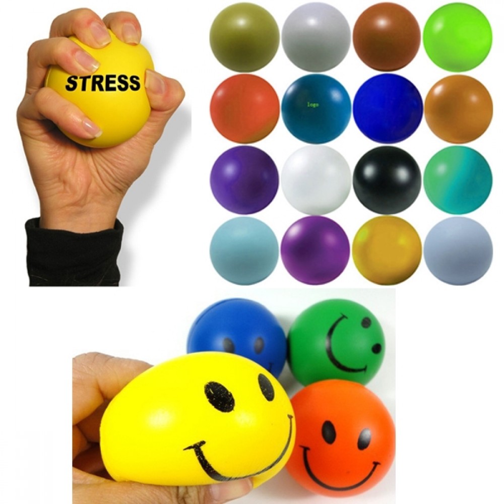 Custom Imprinted Customized Smile PU Foam Stress Reliever Squeeze Toy Custom Imprinted Customized Smile PU Foam Stress Reliever Squeeze Toy