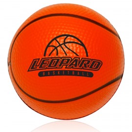 Personalized Basketball shaped Stress Reliever w/ Custom Logo Stress Balls