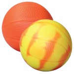 Orange Color Changing "Mood" Basketball Squeezies Stress Reliever Logo Branded