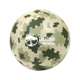 Customized Camo/Digi Camo Round Stress Reliever