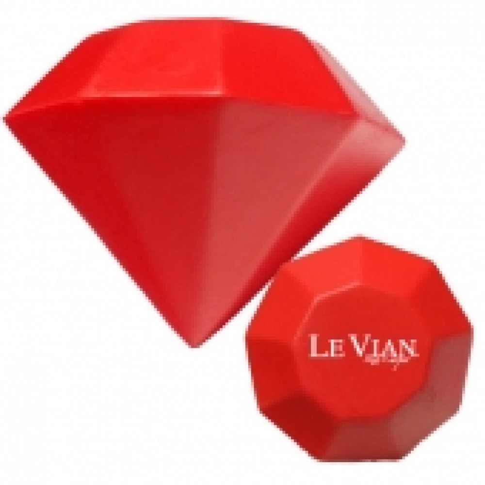 Custom Imprinted Red Diamond Stress Reliever Custom Imprinted Red Diamond Stress Reliever