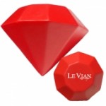 Custom Imprinted Red Diamond Stress Reliever