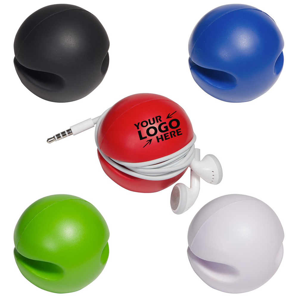 Cushy Earbuds Keeper Stress Reliever with Logo