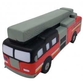 Fire Truck Shaped Stress Reliever with Logo