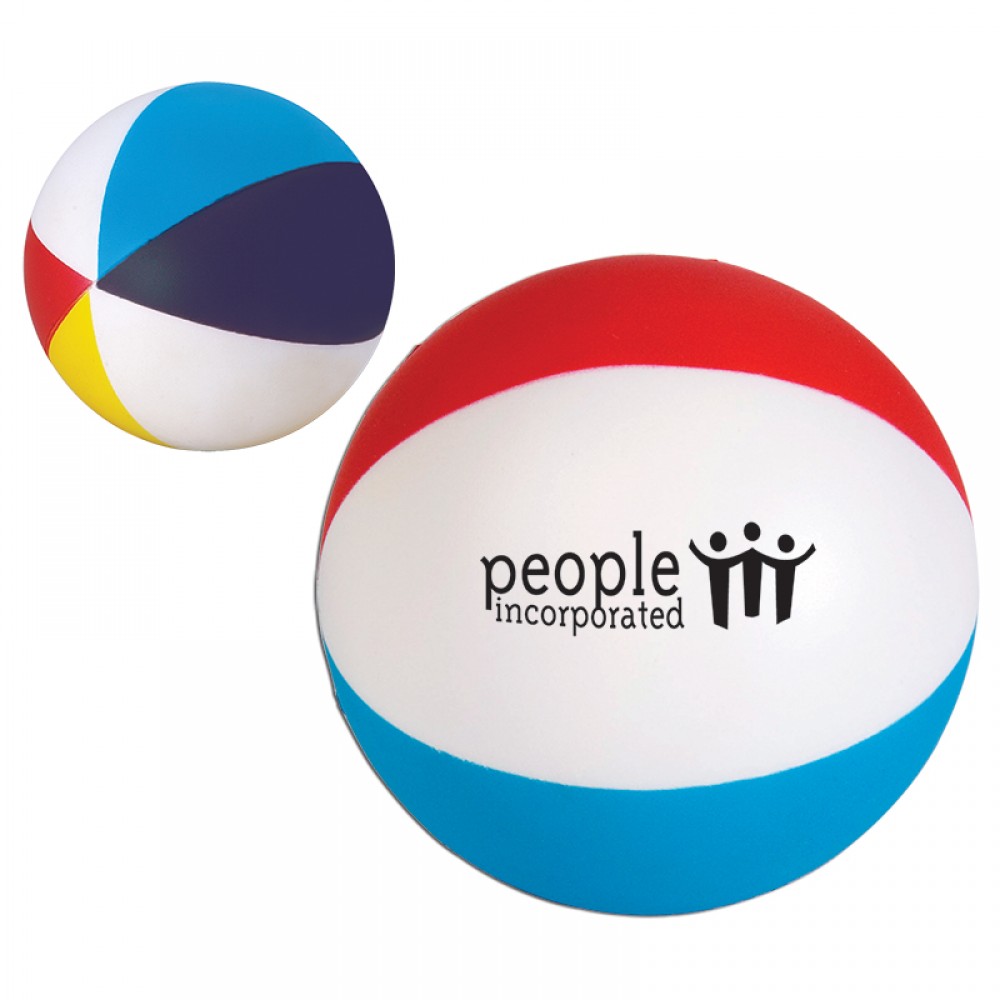 Custom Imprinted Beach Ball Stress Reliever Custom Imprinted Beach Ball Stress Reliever