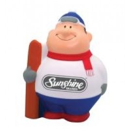 Logo Branded Skier Stress Reliever