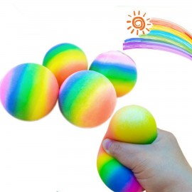 Rainbow Stress Ball Fidget Toy with Logo