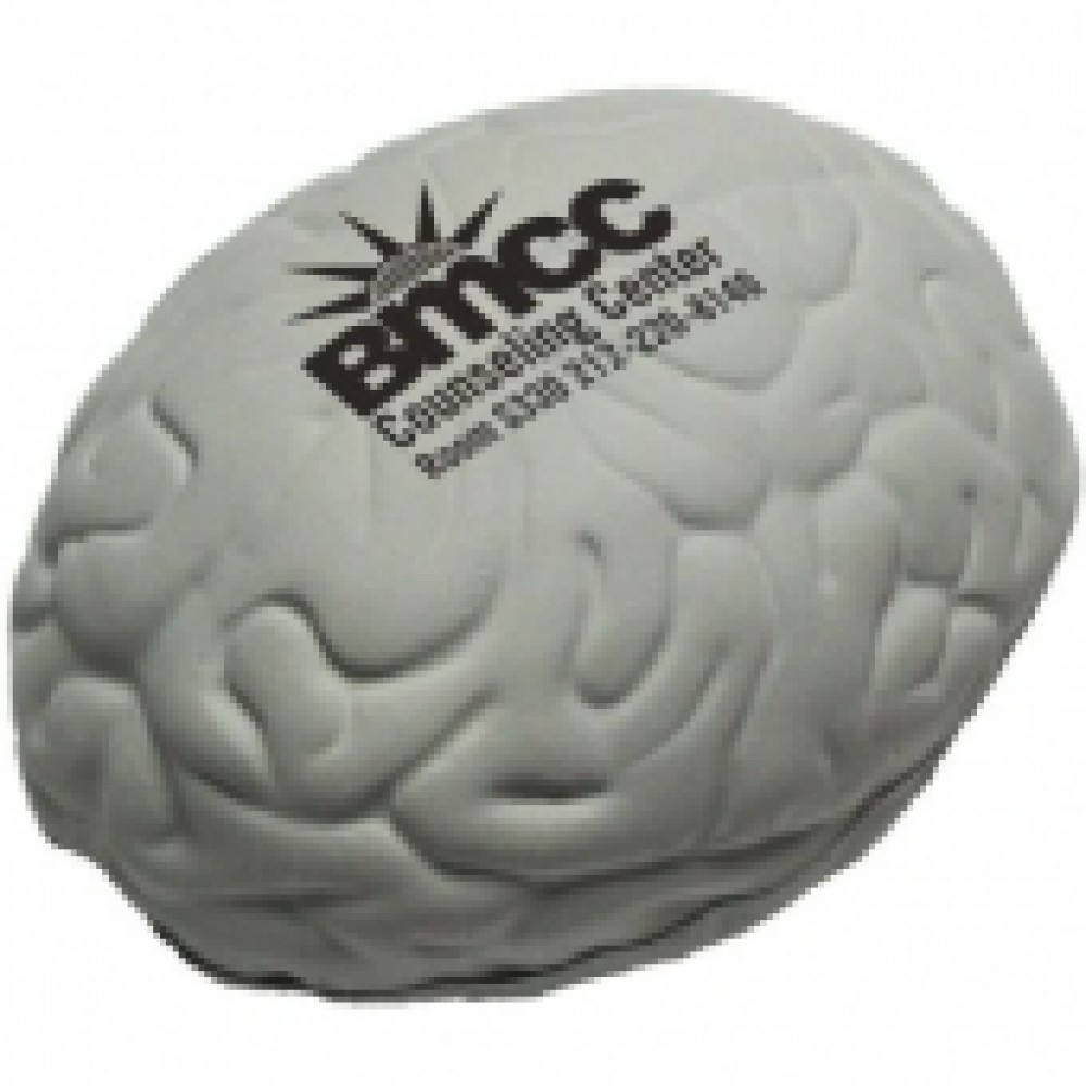 Gray Brain Stress Reliever Custom Printed Gray Brain Stress Reliever Custom Printed